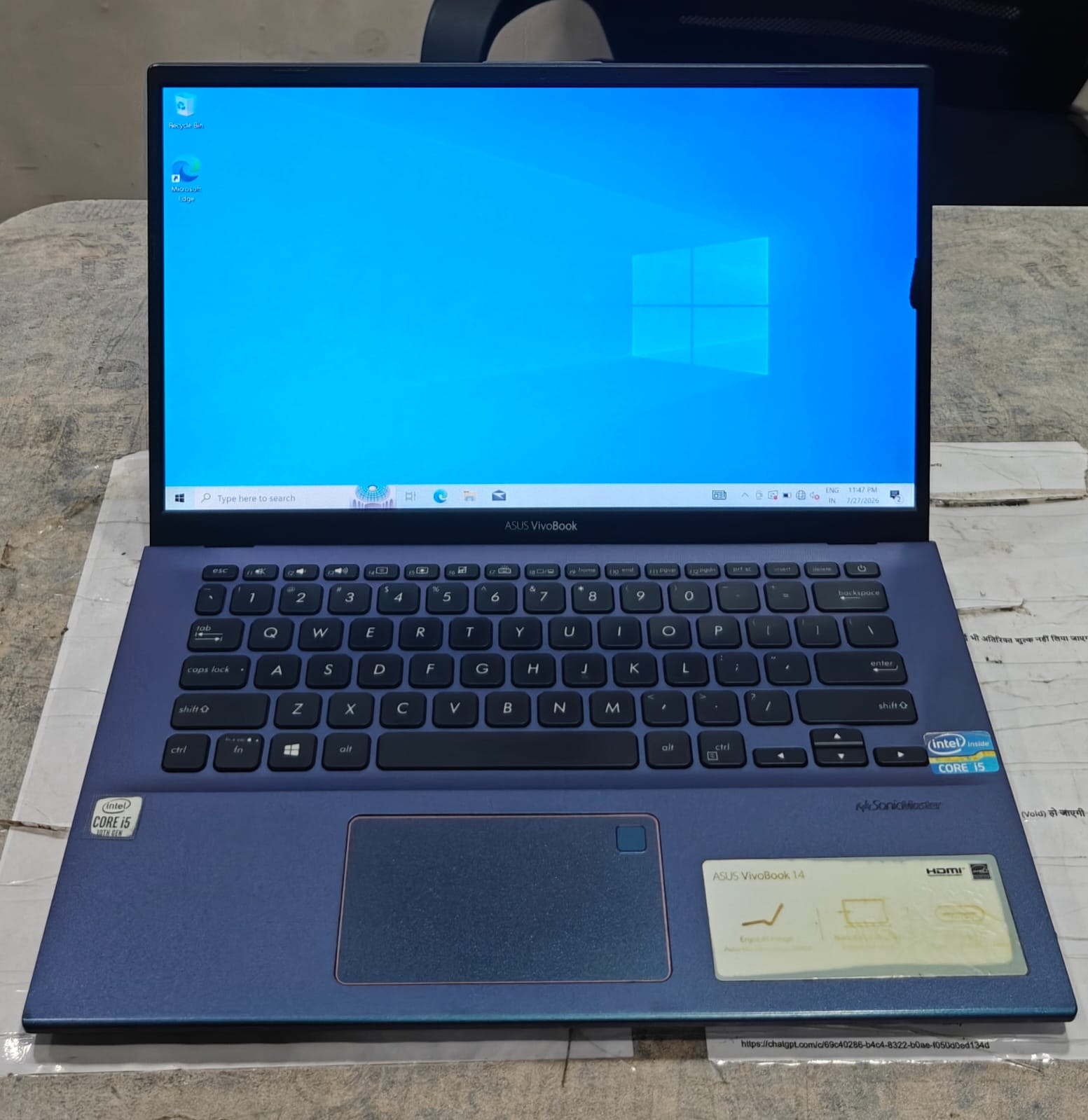 ASUS VivoBook 14 X412FAC Backlight Keyboard | Fingerprint Sensor |refubrished laptop