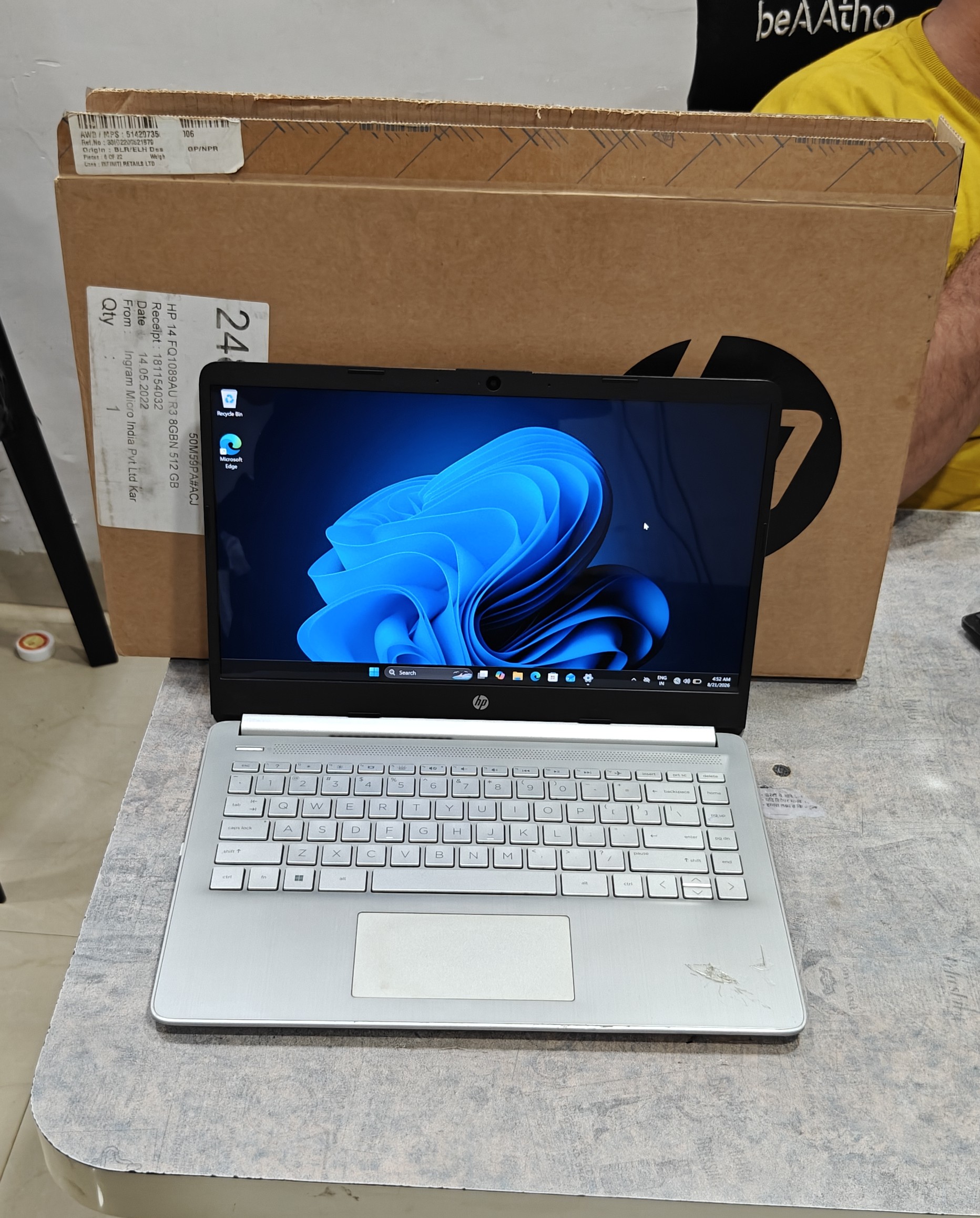 HP 14s-fq1xxx  | With Original Box Refubrished Laptop
