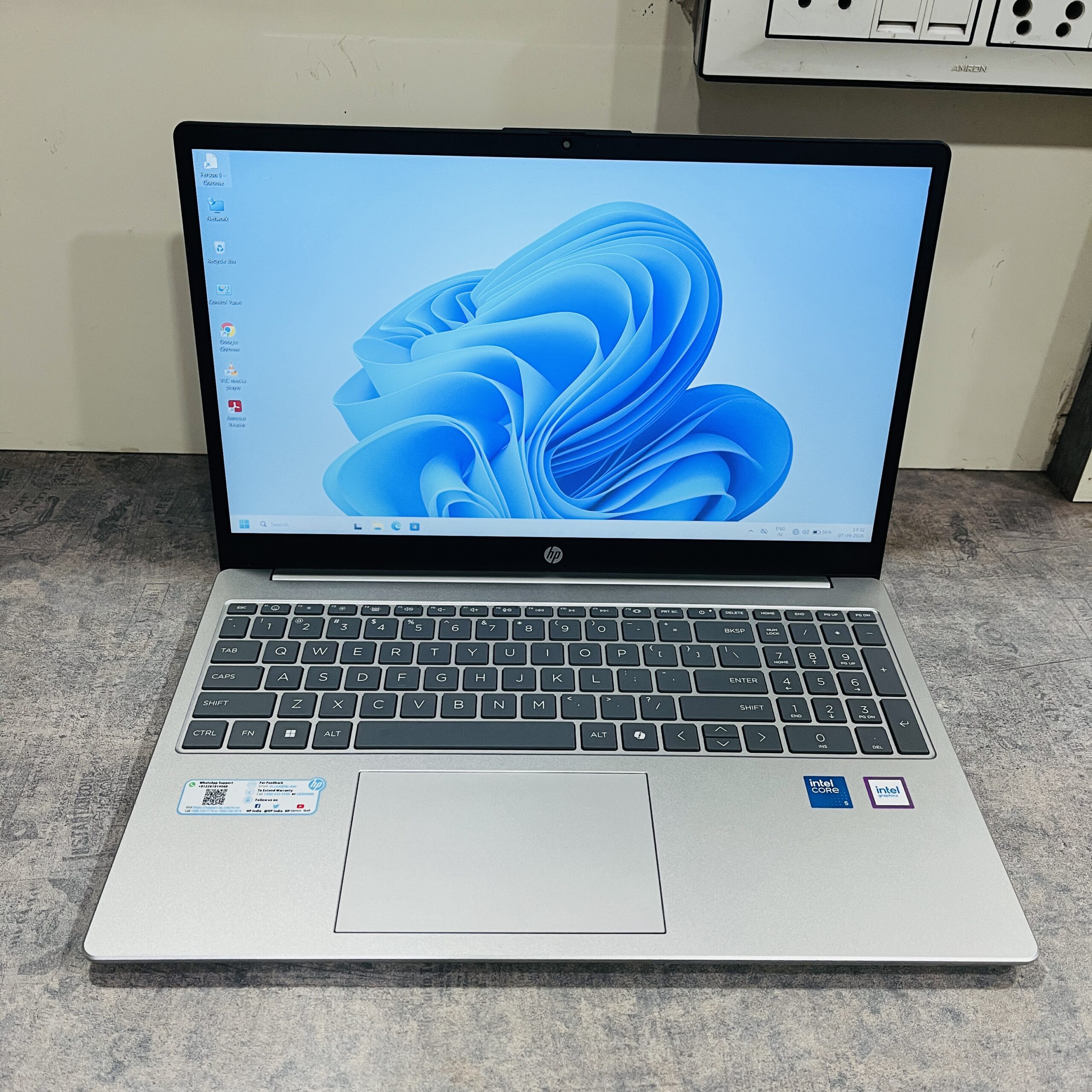 HP 15 (i5 14th Gen) Used Laptop ( Under Brand Warranty – Purchase Date : 03 Feb 2026 ) | Intel Core 5, 16GB RAM (Upgradeable), 512GB Nvme SSD, FHD, Anti-Glare, 15.6”/39.6cm, Win11, M365 Basic(1yr), Office24