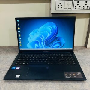 ASUS Vivobook 15 Used Laptop ( Under Brand Warranty – Purchase Date : 21-10-25 , Intel Core 5 120U ( i5 14th Gen, 16GB RAM, 512GB SSD, FHD, Anti-glare, 15.6″, 39.6 cm, Windows 11 Home, M365 Basic(1yr)* Office24, Quiet Blue, 1.70 kg, X1504VAP-BQ542WS, FingerPrint Sensor, Laptop - Refurbished Laptop BudgetLappy