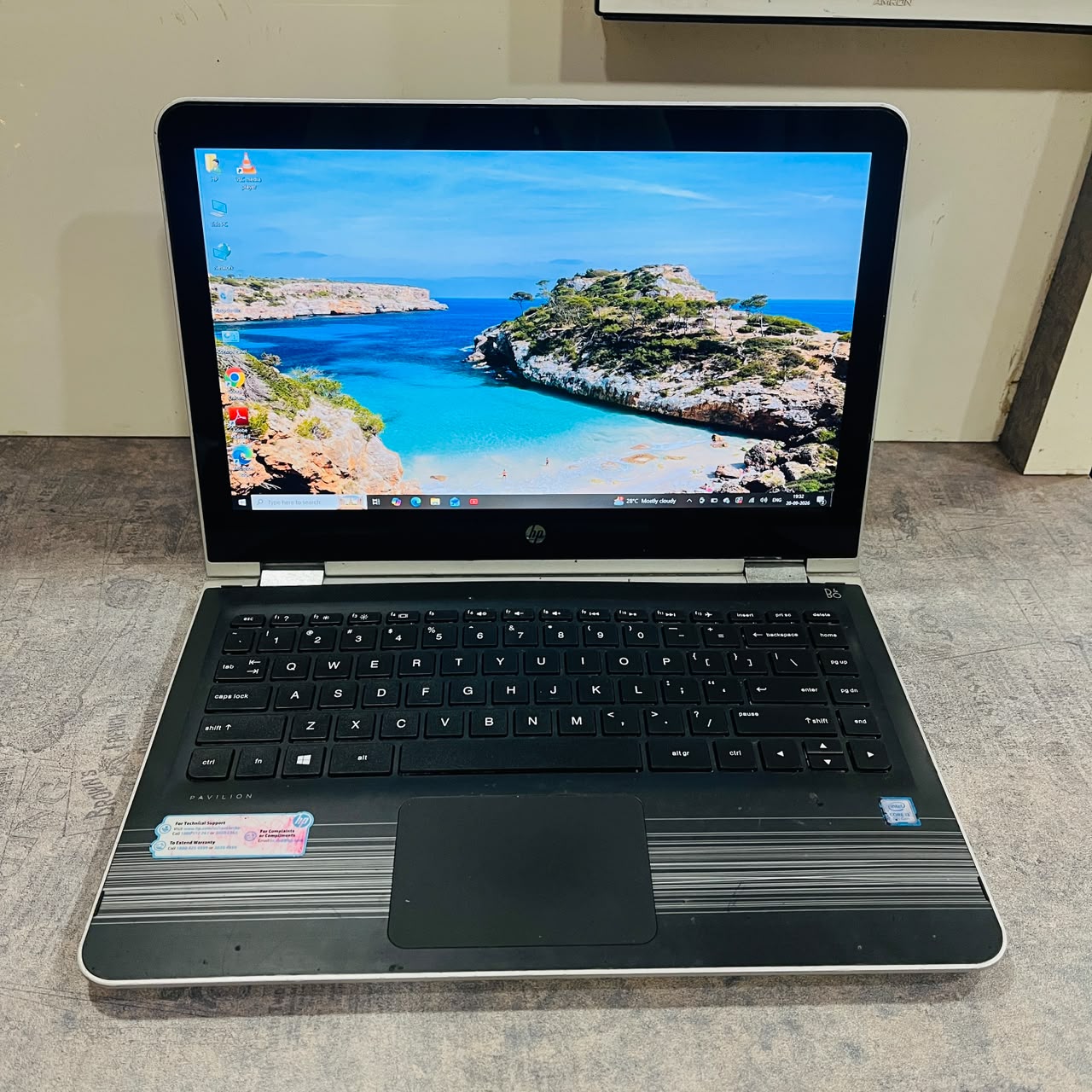 HP Pavilion x360 Convertible | Intel Core i3 7th Gen-7100u | 8GB RAM | 240GB SSD | Non-touchscreen | used laptop