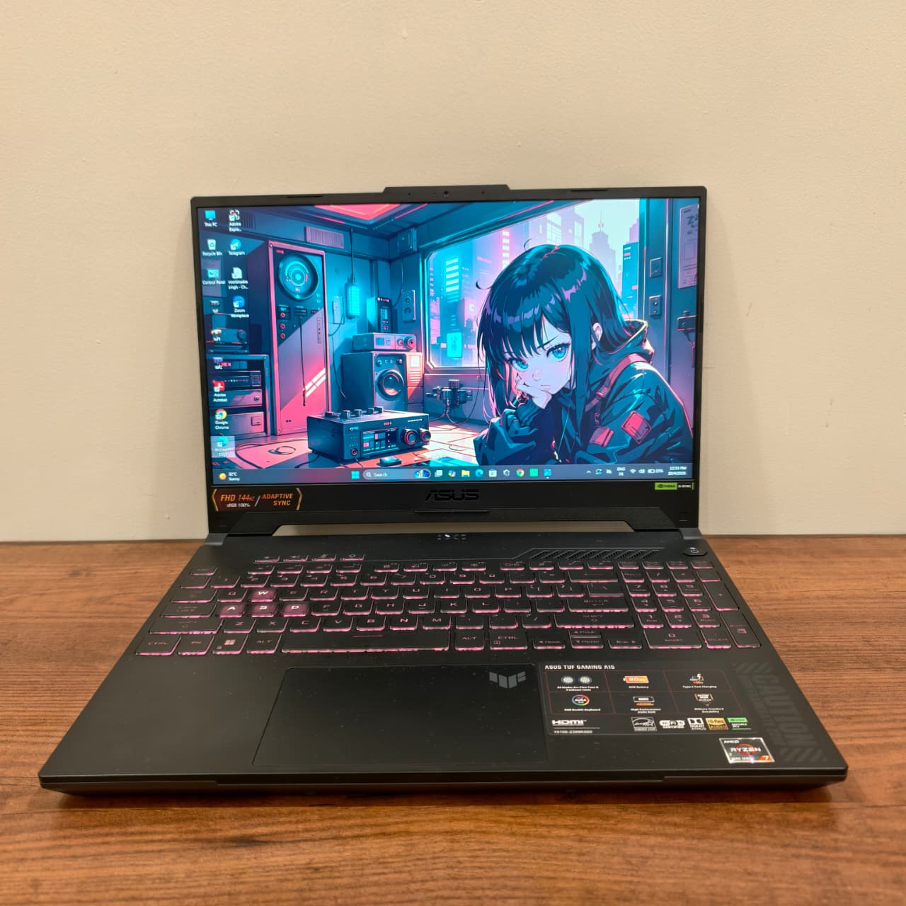 ASUS TUF Gaming A15 Refubrished AMD Ryzen 7 Octa Core 7435HS – (16 GB/512 GB SSD/Windows 11 Home/8 GB Graphics/NVIDIA GeForce RTX 4060) FA507NVR-LP104WS Gaming Laptop (15.6 Inch)